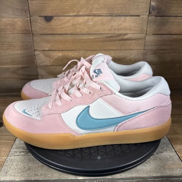 Nike SB Force 58 Pink Bloom Teal Gum Men's Size 13 Custom DV5477-600 Sneakers - Picture 3 of 10
